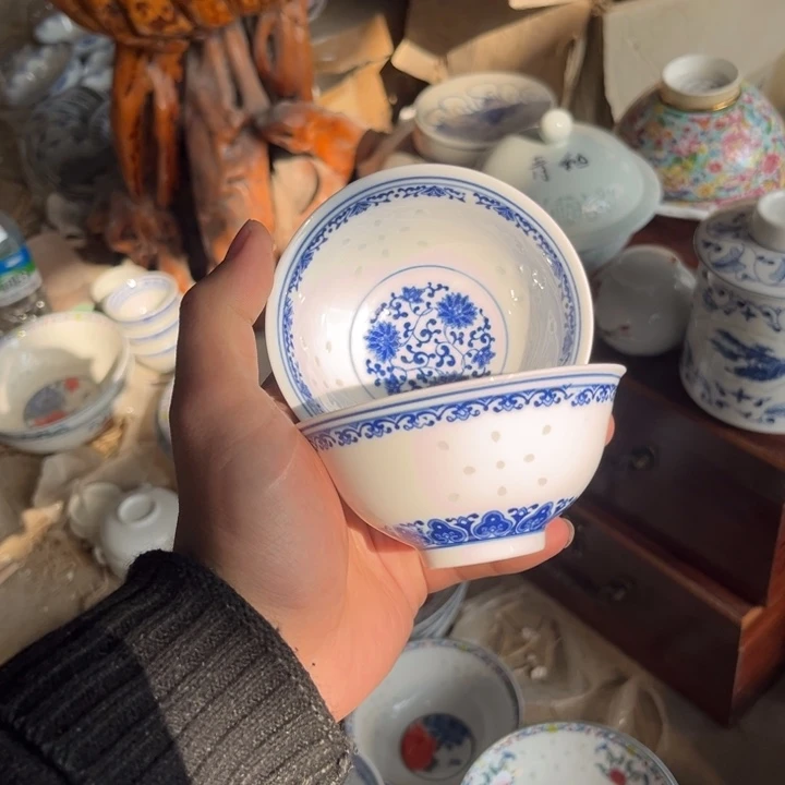 陶碗景德镇高温细白瓷餐具