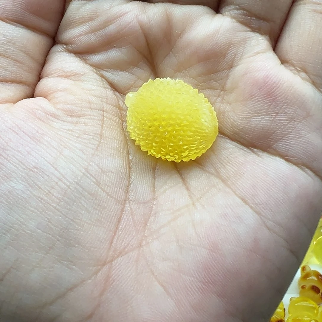 琥珀未镶嵌珠宝奇石榴莲打孔不退换