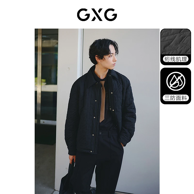 GXG男装 三防衬衫式保暖棉夹克外套 冬季#GED12132354