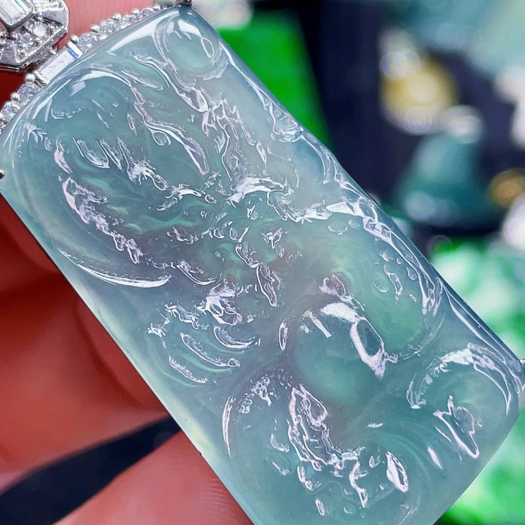 翡翠未镶嵌颈饰480