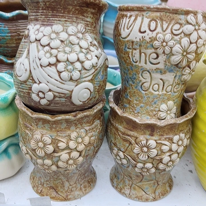 多肉绿植陶瓷花盆9.9包邮，有孔