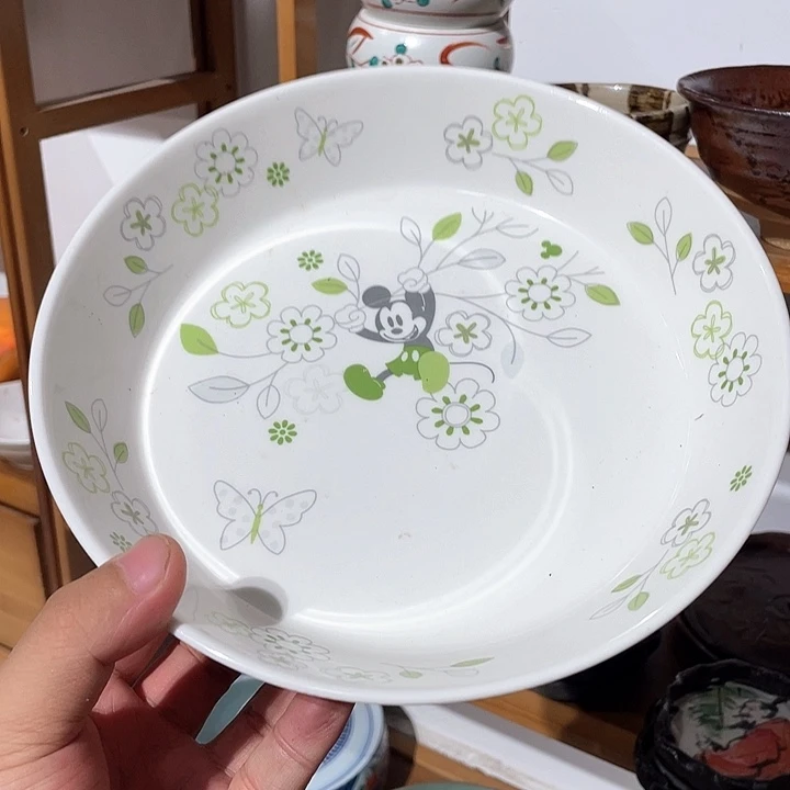 紫砂200迪士尼款满胶质釉内绘大深钵