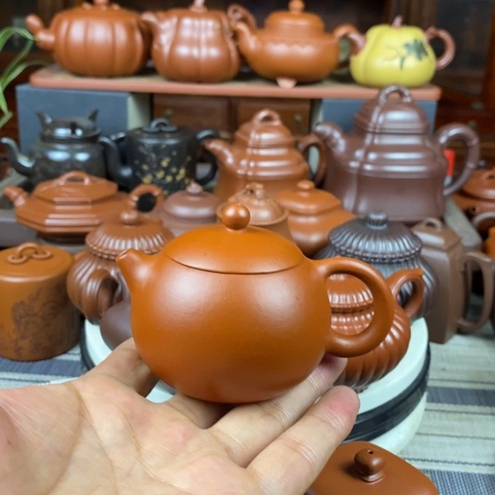 紫砂茶壶西施100-220cc原矿赵庄朱泥特价