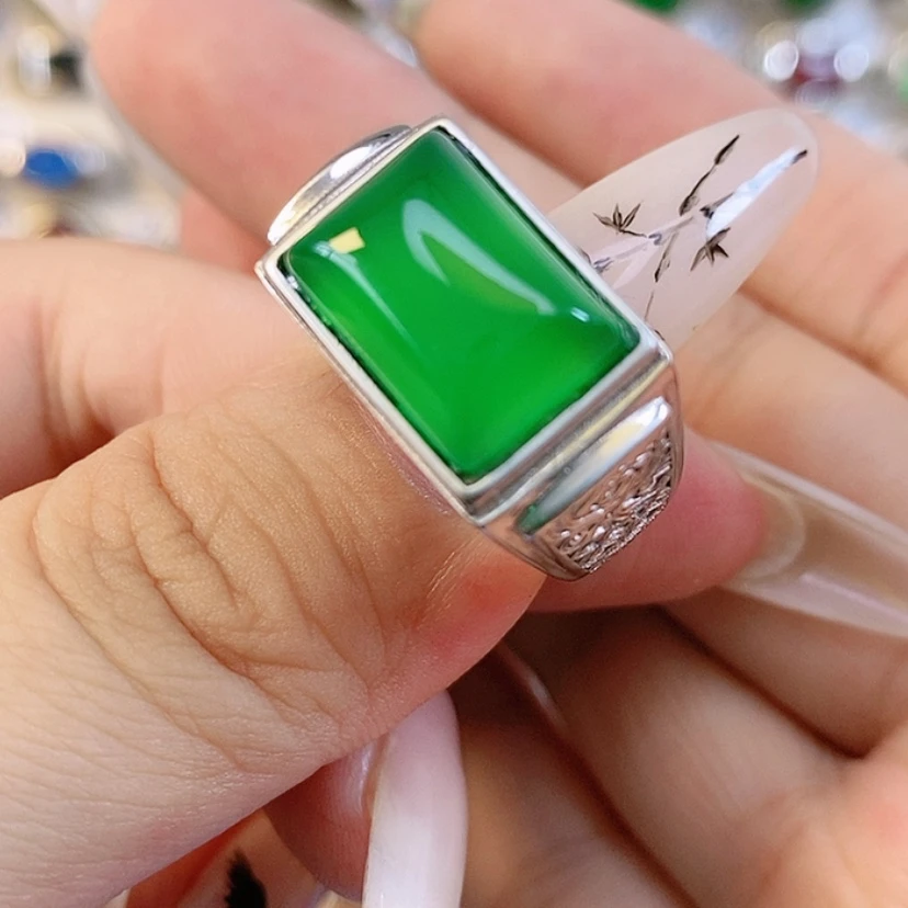 【闪购商品】玛瑙/玉髓戒指银S925镶嵌