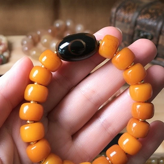 牦牛骨手串1.2mm单圈