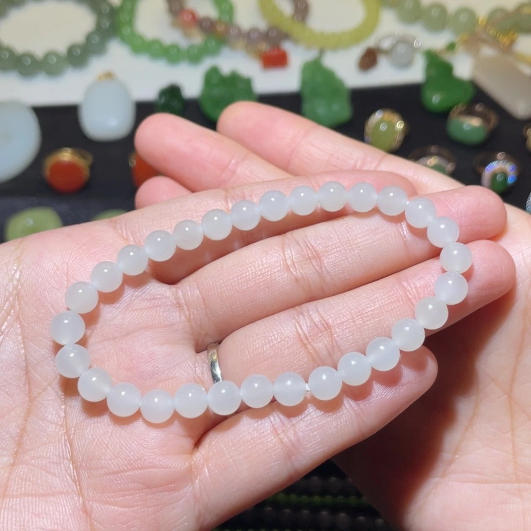 和田玉未镶嵌手链