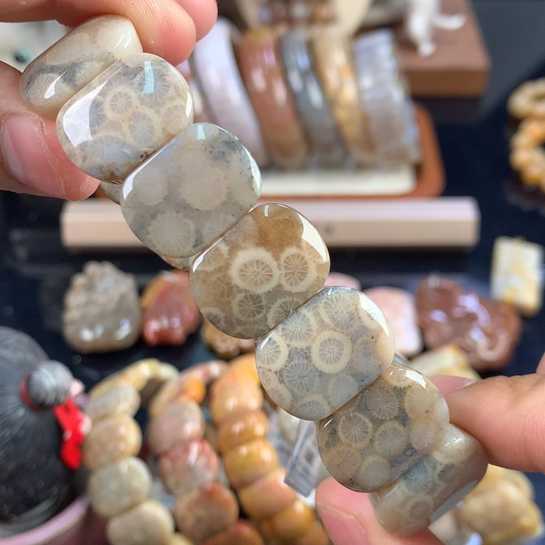 【闪购商品】硅化珊瑚（珊瑚玉）未镶嵌颈饰20号