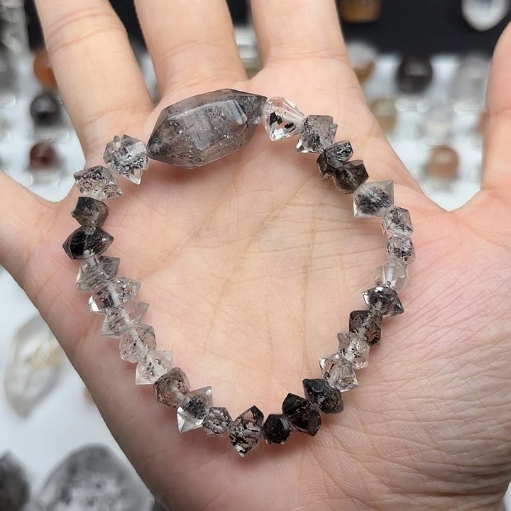 水晶未镶嵌手串闪灵钻手串