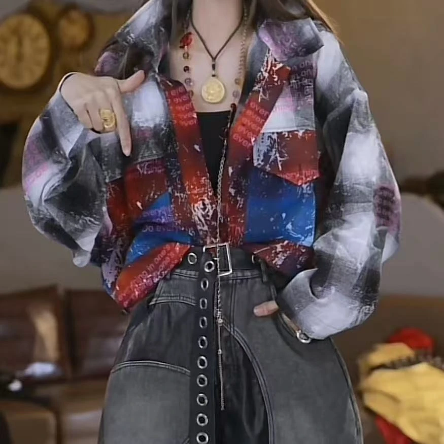 2025早春新款格子衬衫外套