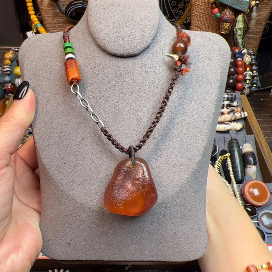 玛瑙/玉髓未镶嵌项链