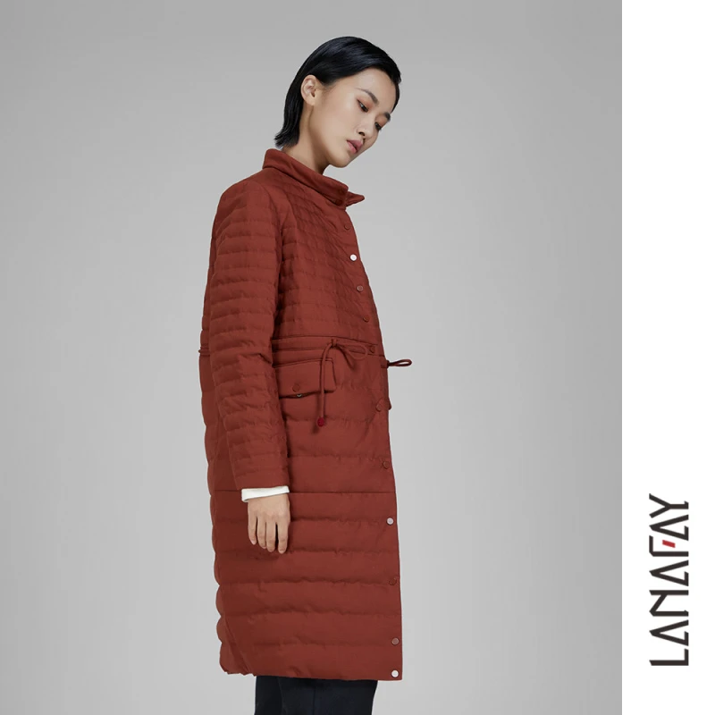 啦娜菲LANAFAY冬款长款羽绒服0D902
