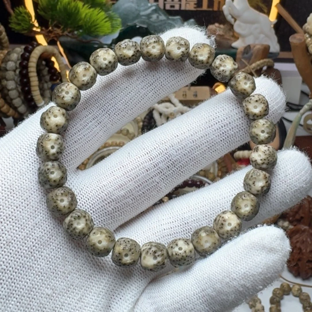 星月菩提手串5号车尺寸9.8石玉千陨单圈