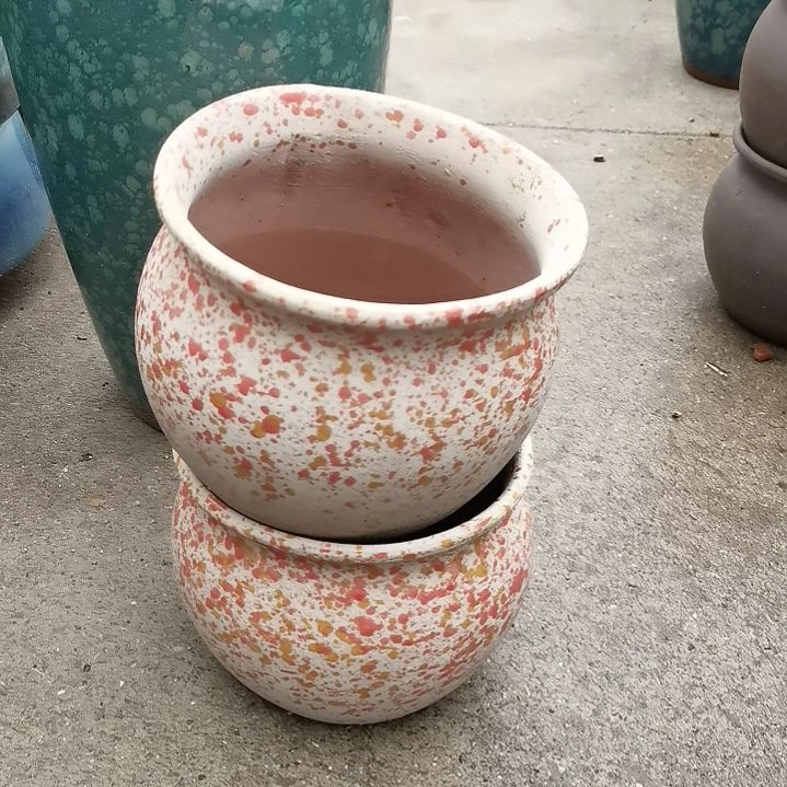 红陶口18高16瑕疵口变形扁了