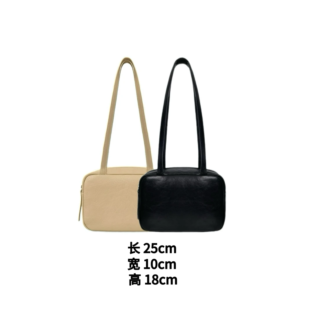 072 & RICE【枕头包】轻奢休闲百搭女士植鞣树膏牛皮单肩包 BM22318