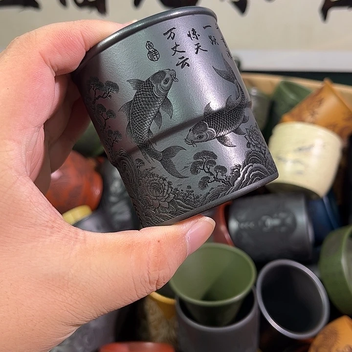 茶杯紫砂全手工紫砂主人杯