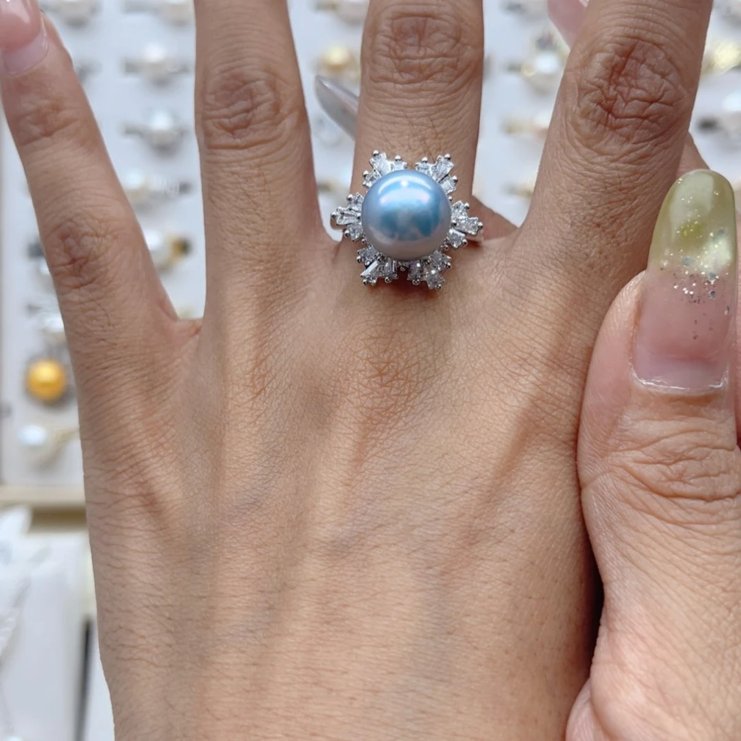 戒指合金淡水珍珠?*?