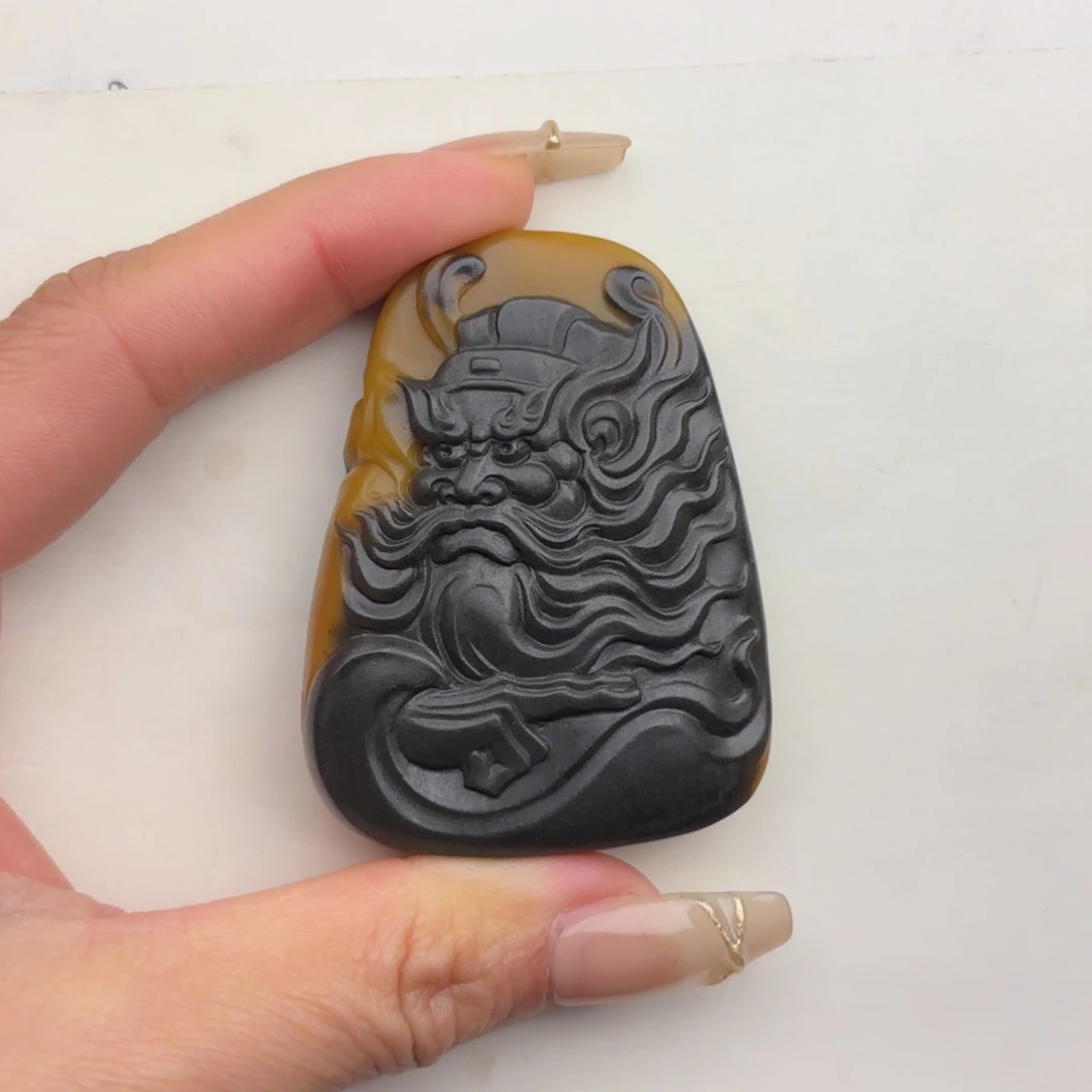 心***1石英质玉未镶嵌黄蜡石挂件