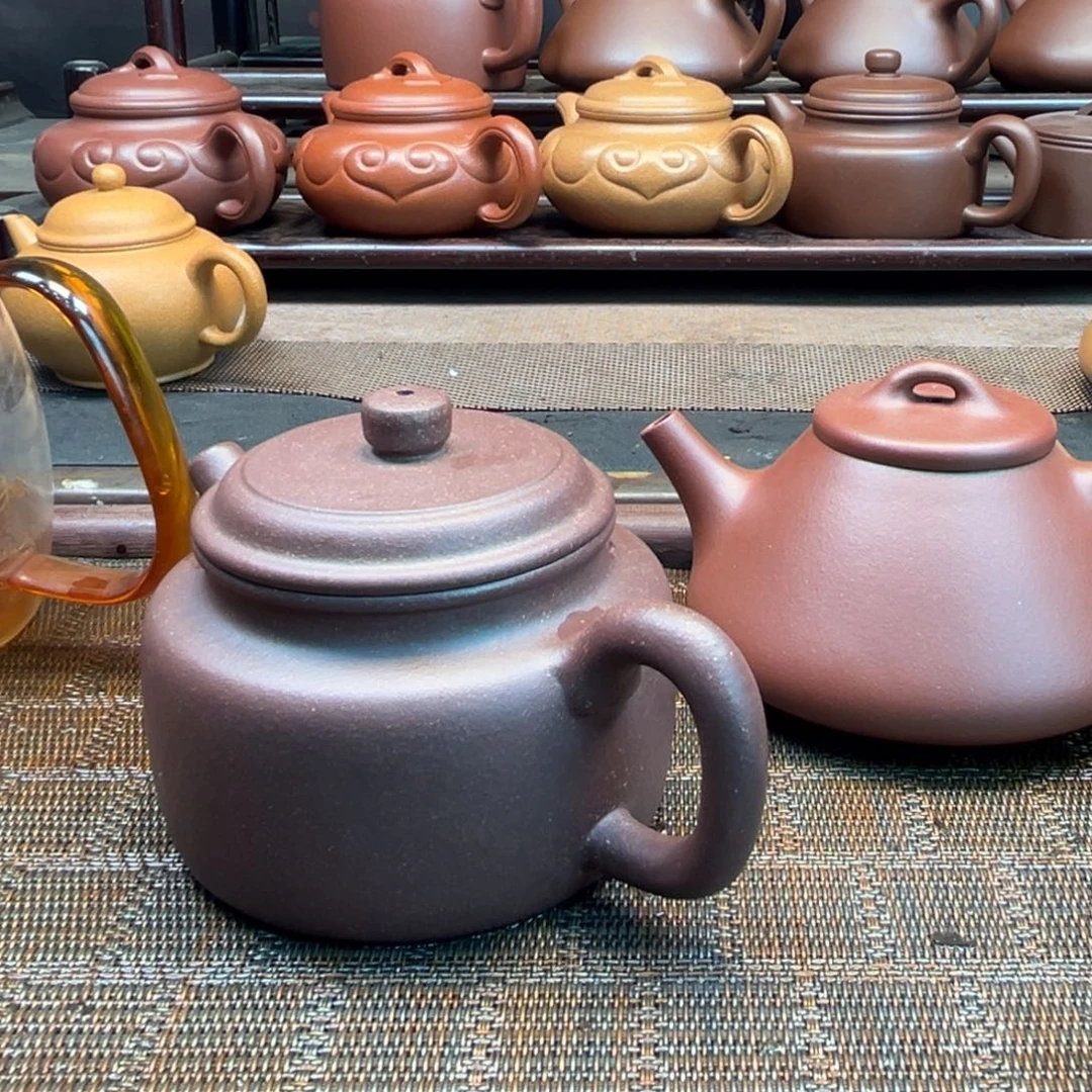 豉***饭紫砂茶壶原矿紫砂