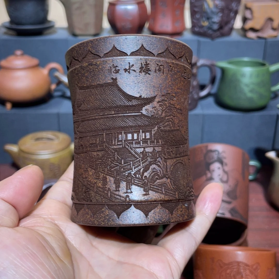 原矿紫砂手工主人杯