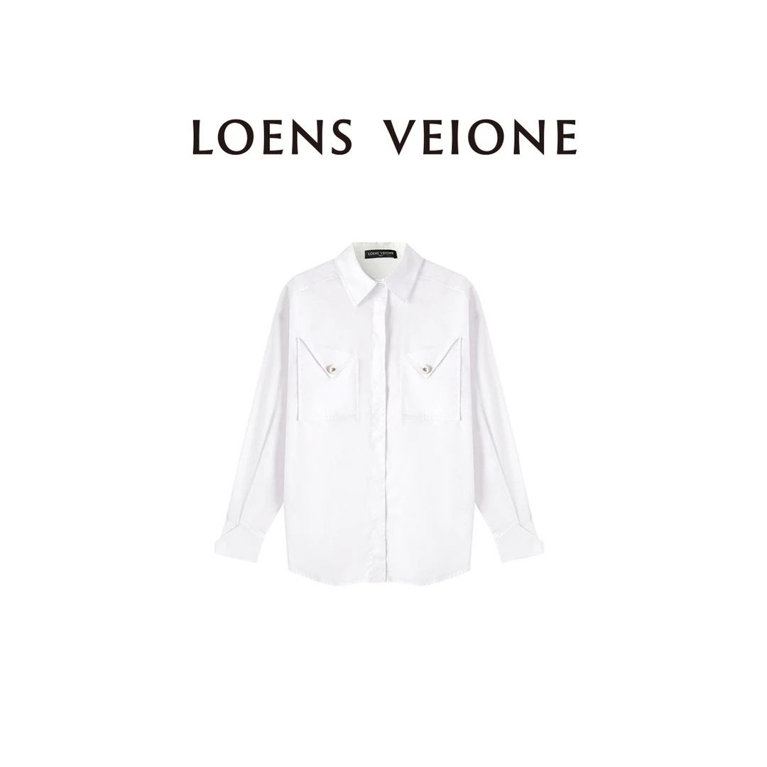 LOENS VEIONE/罗拉 宽松百搭女士衬衣24CVCH0127N