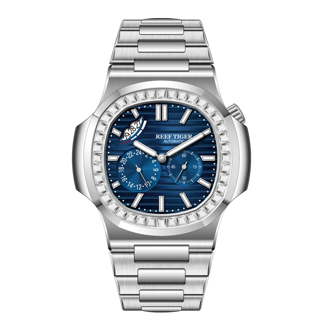 【甜总专属】【鹦鹉螺带钻钢王】 男士防水夜光全自动机械腕表-2019