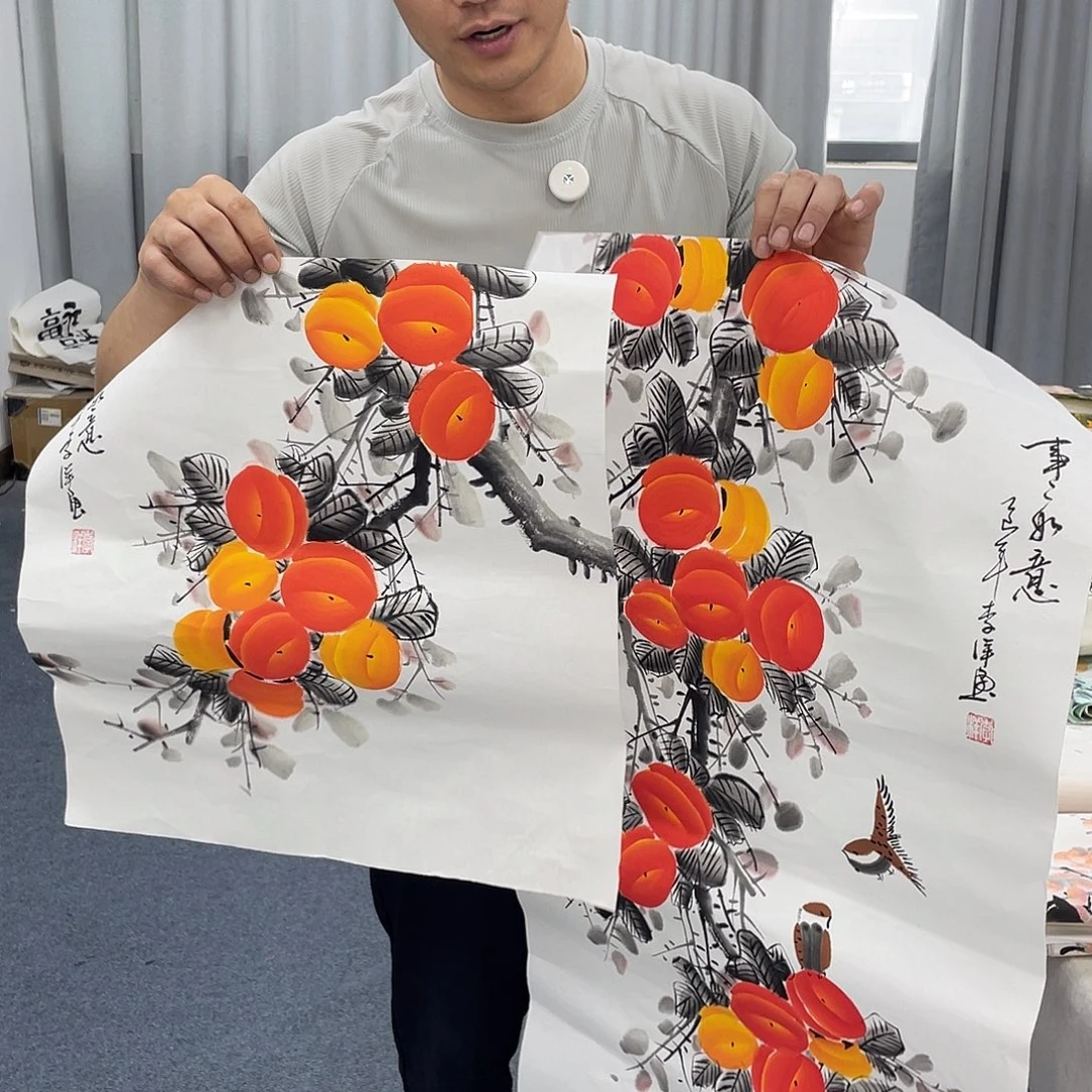 国画纯手绘字画宣纸