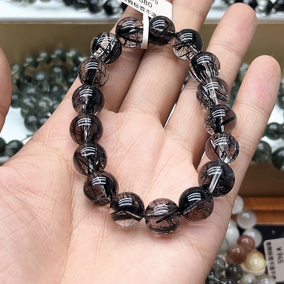 手链水晶未镶嵌天然水晶黑发晶
