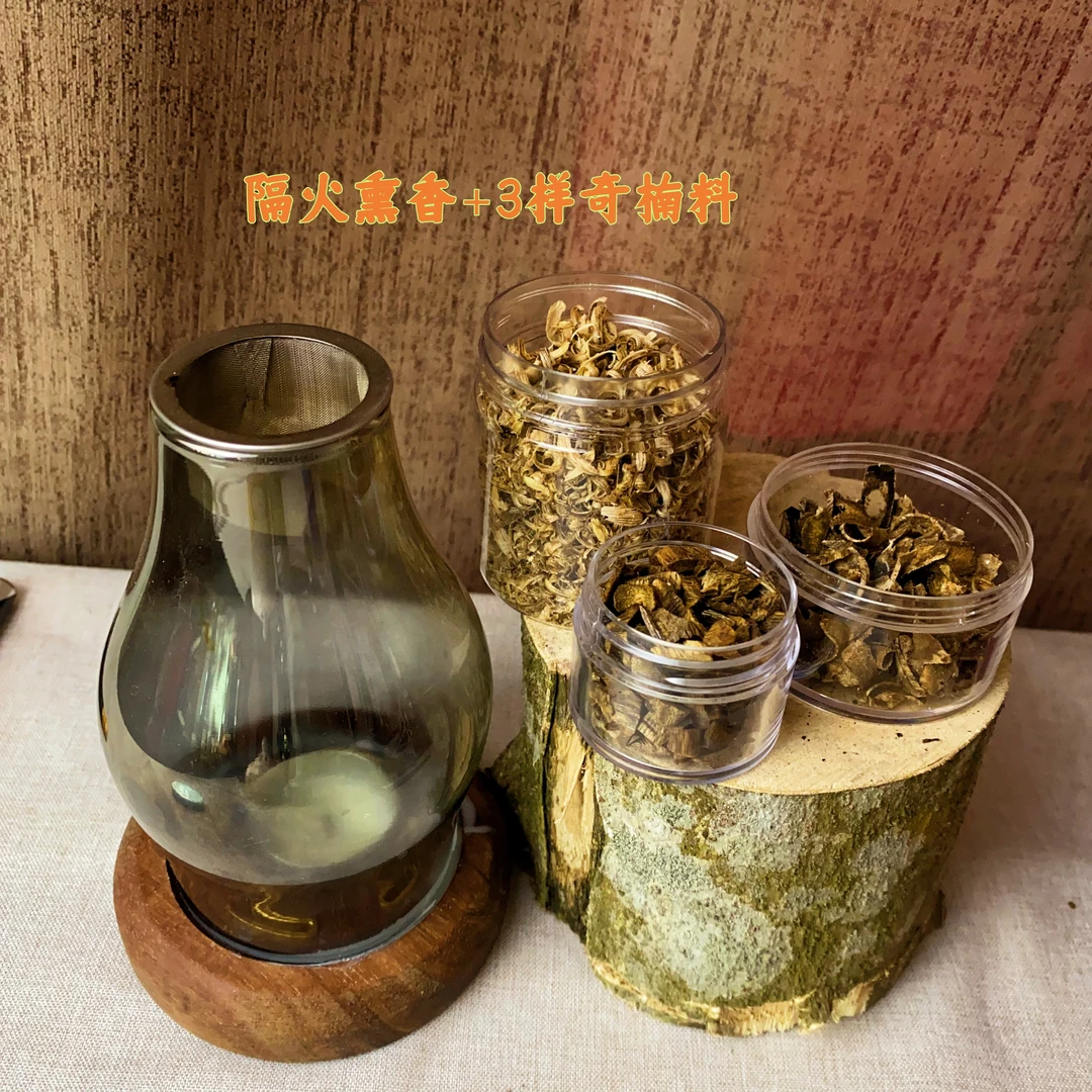 复古隔火沉香熏香炉+3款奇楠料