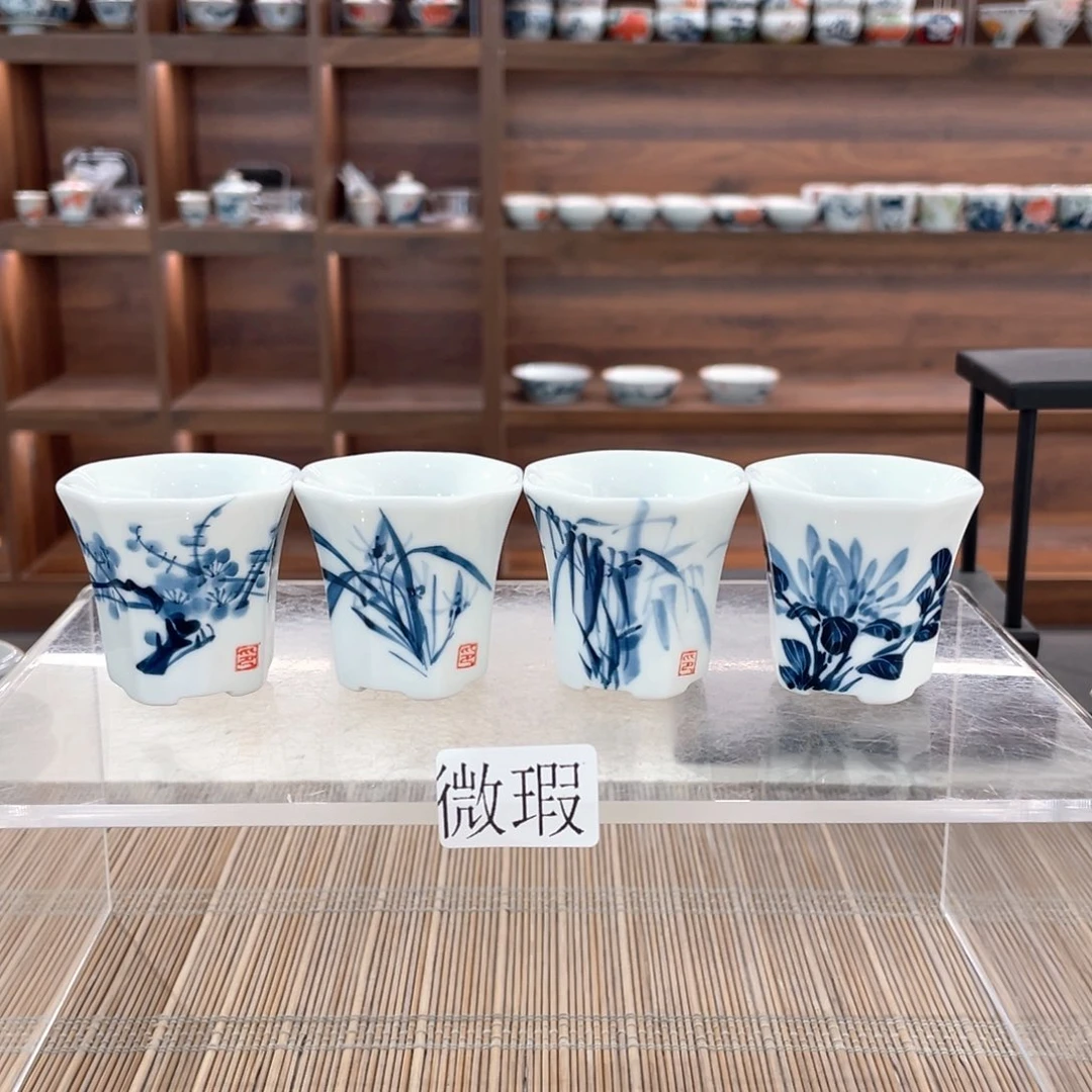 釉下彩纯手绘微瑕