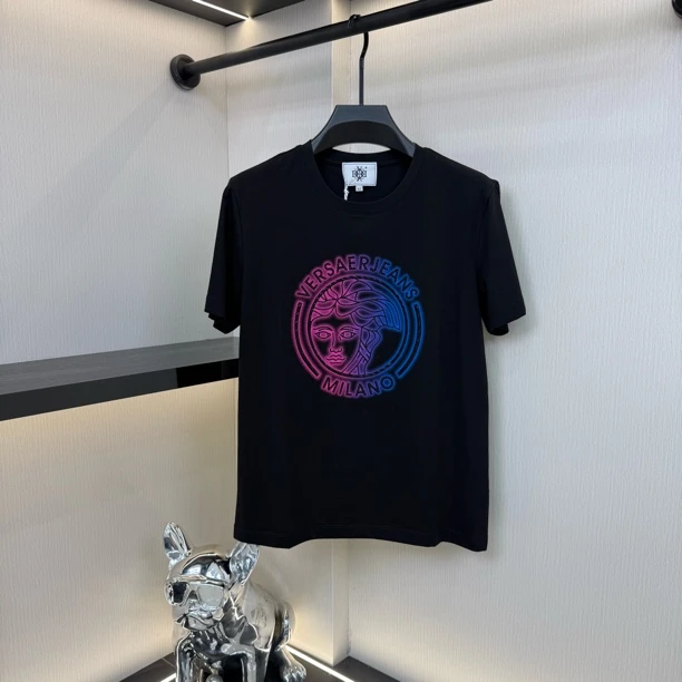 2025夏季液氨棉高品质潮流欧货短袖    6657