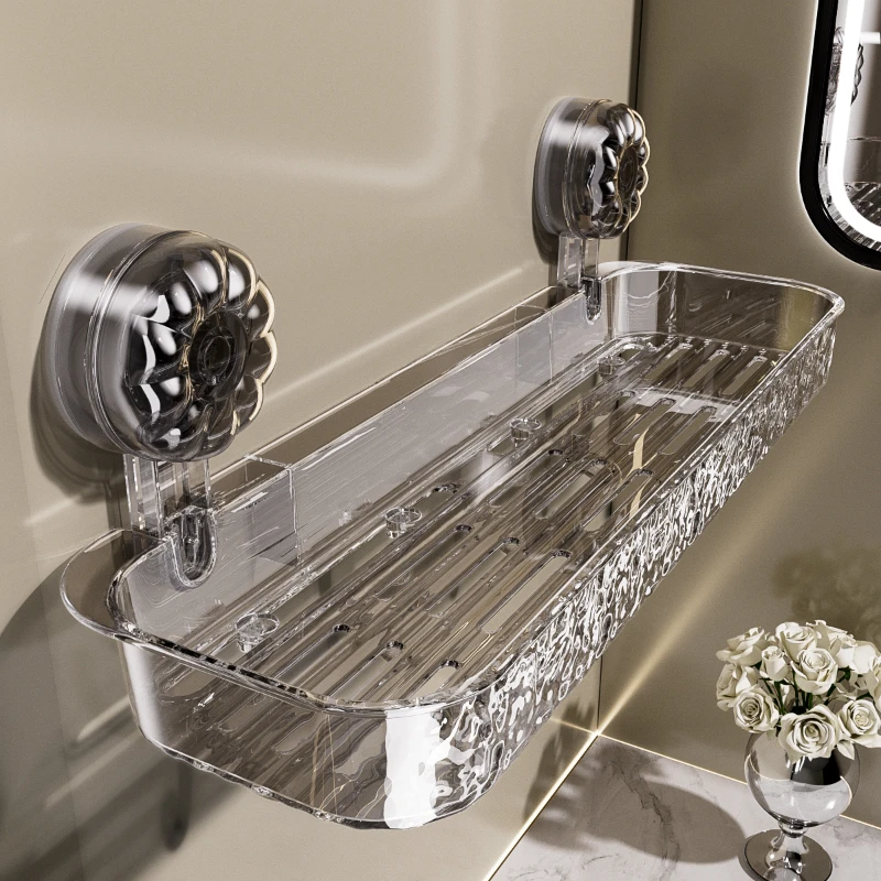 吸盘置物架卫生间洗手台洗漱台浴室转角免打孔洗手间架厕所壁挂式