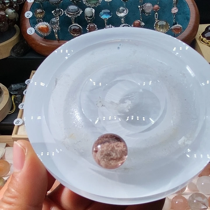 水晶珠宝半成品未镶嵌Y*定制打孔不退不换