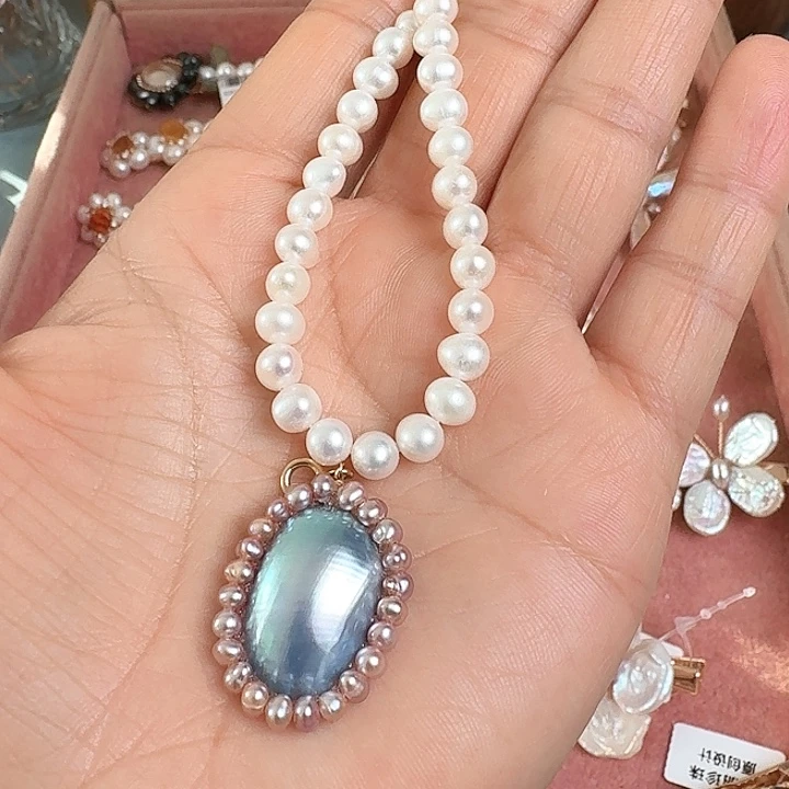 未镶嵌淡水珍珠吊坠(不含链)