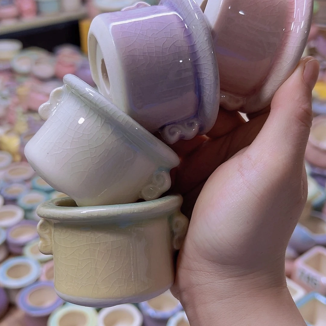 陶瓷花盆当场满12包邮