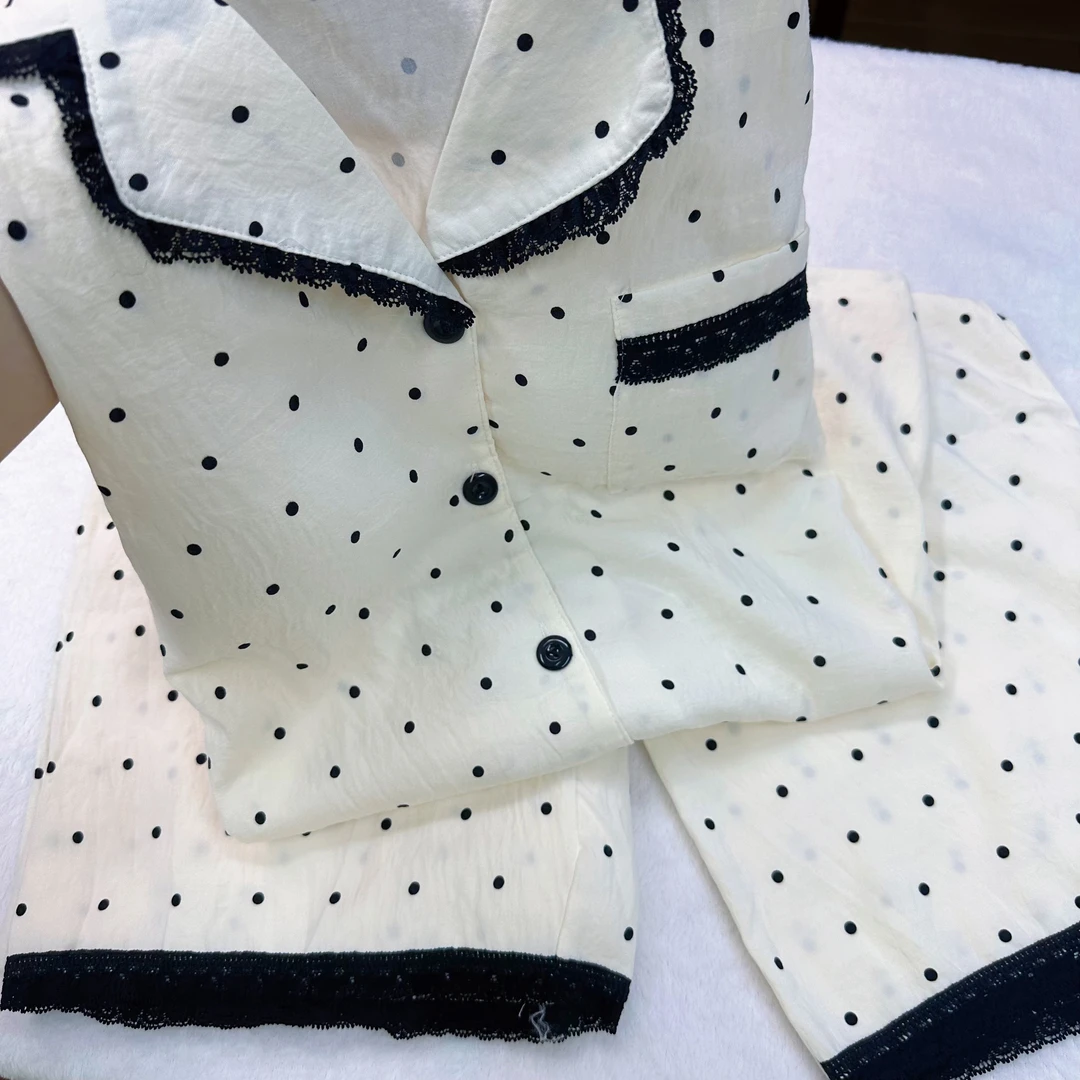 2025夏季新款定制家居服可盐可甜可外穿睡衣女士短袖三件套