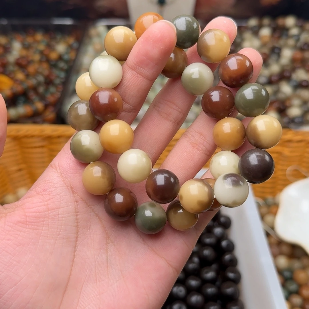 吊坠菩提根/象牙果一条虎皮松花蛋14.5圆成品