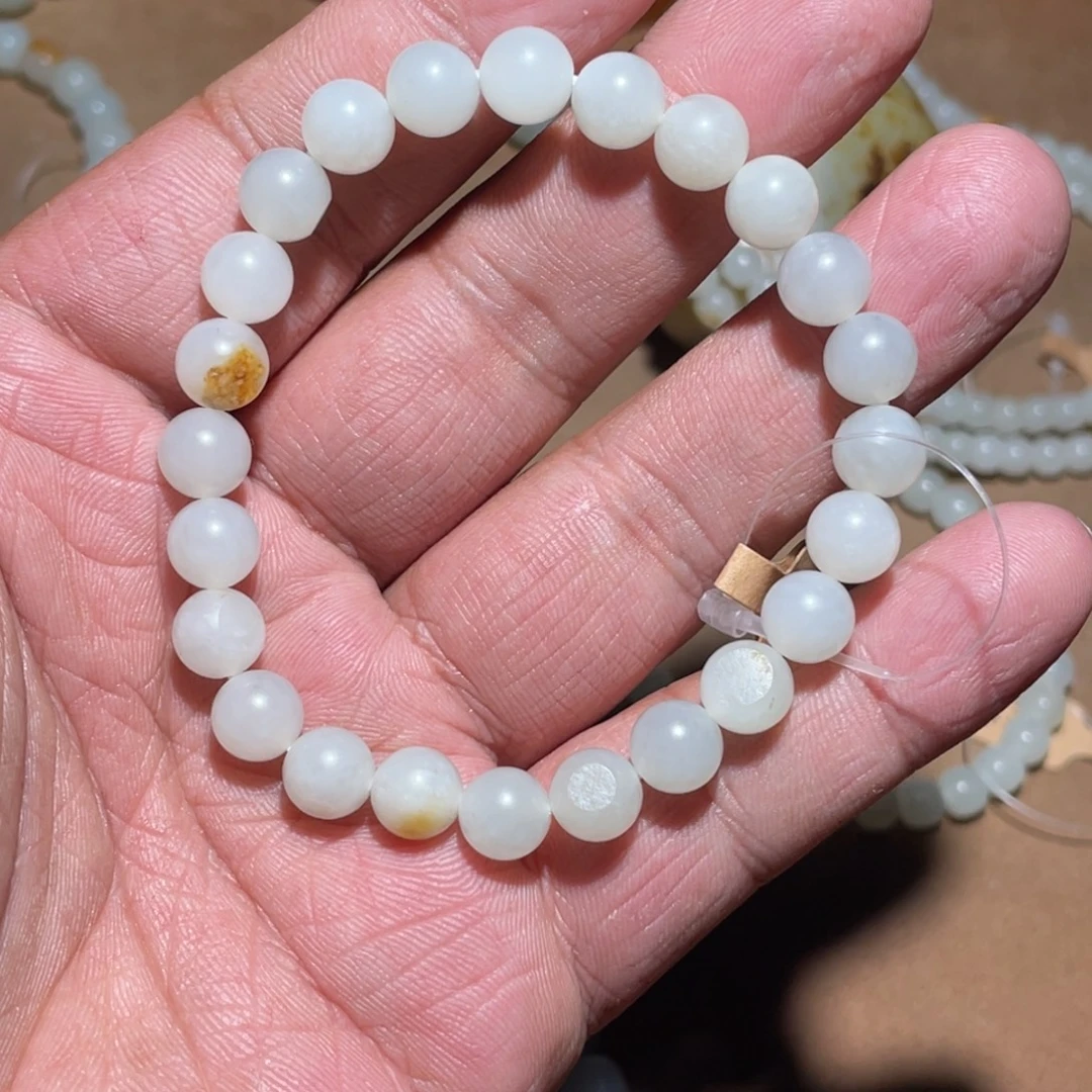 和田玉未镶嵌手链