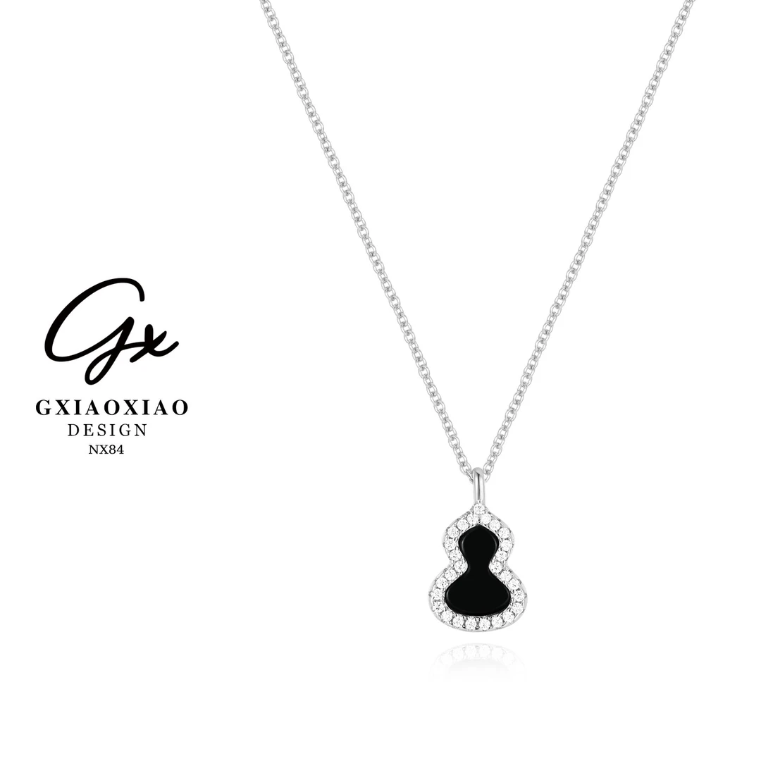 坠链均925银合成锆石  镀K金 【月落星沉】气质高级感项链 NX84