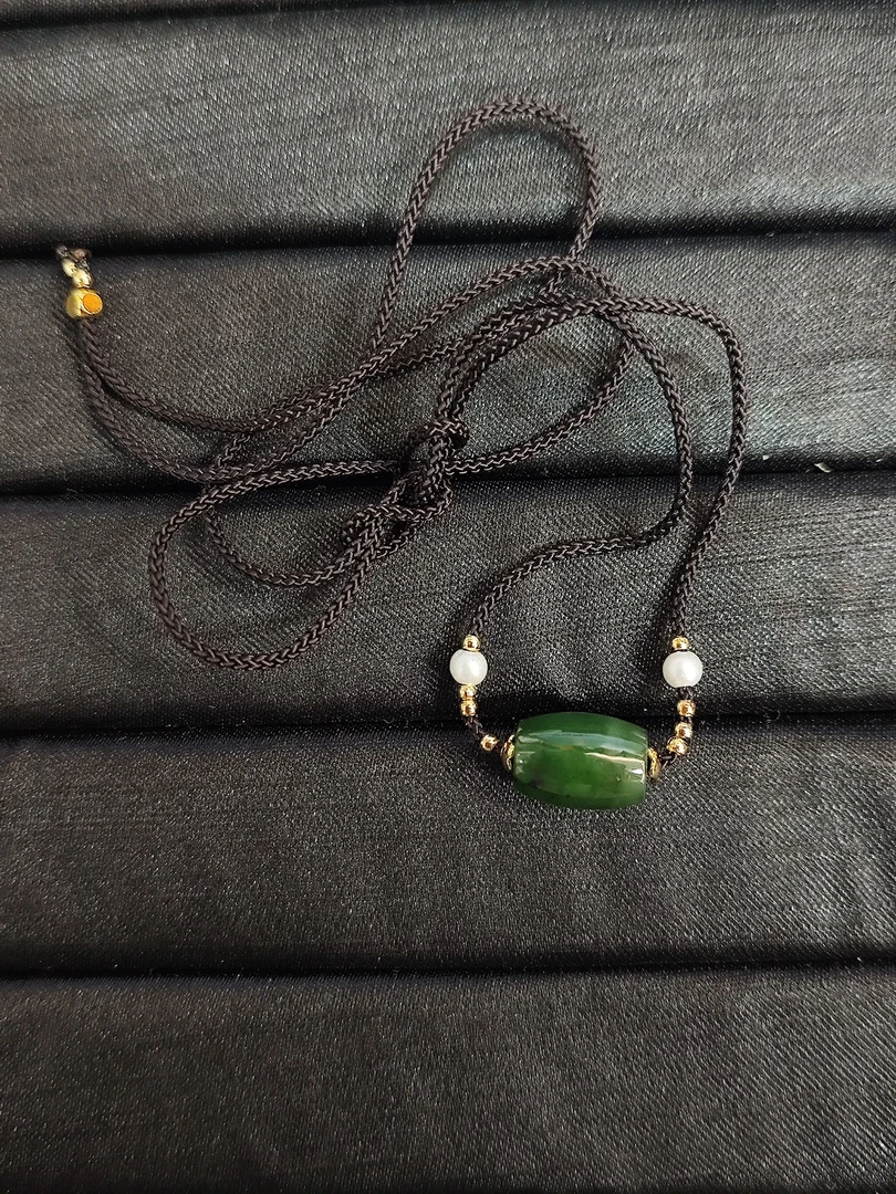 和田玉桶珠套绳（多样性一件发货）