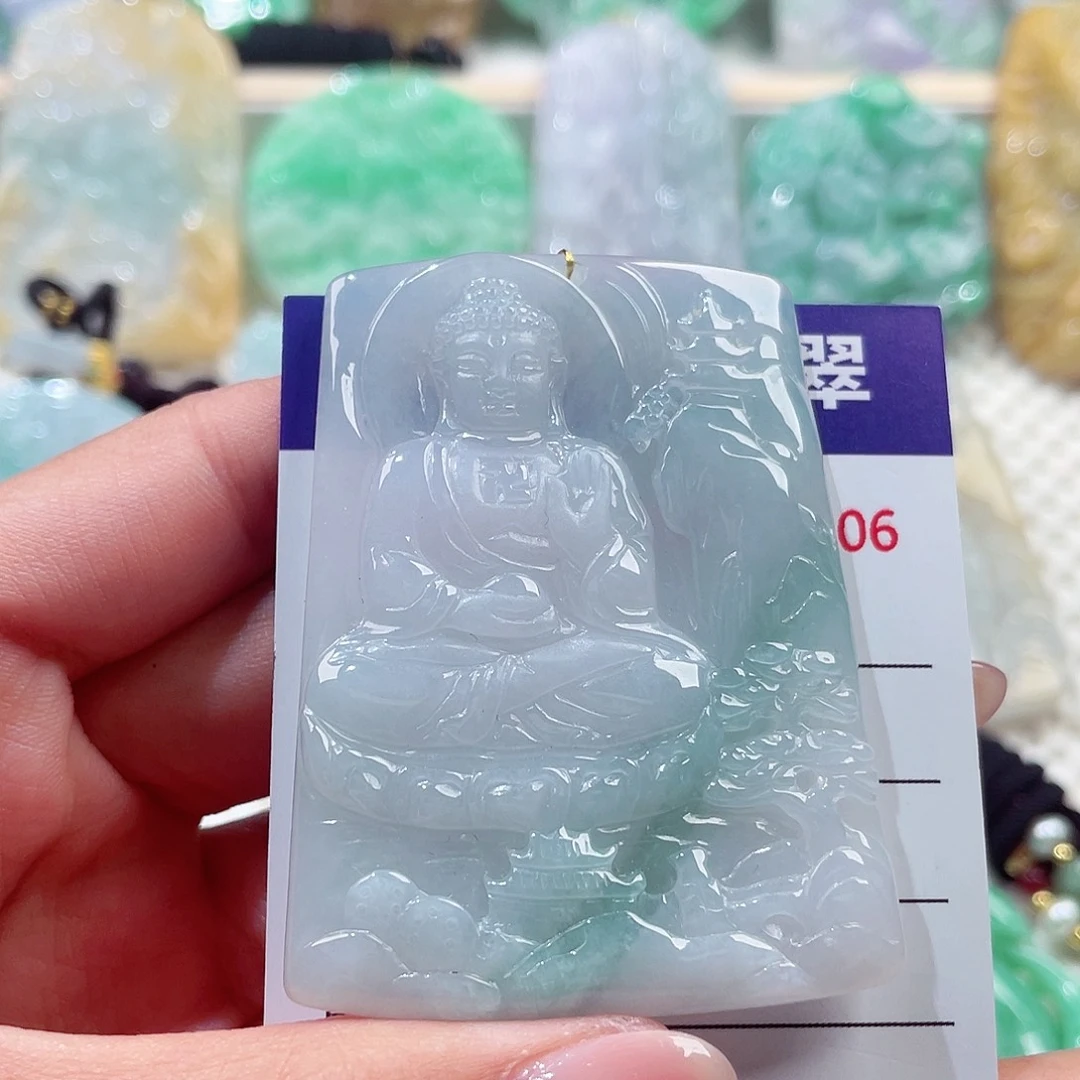 颈饰未镶嵌翡翠阿弥陀佛