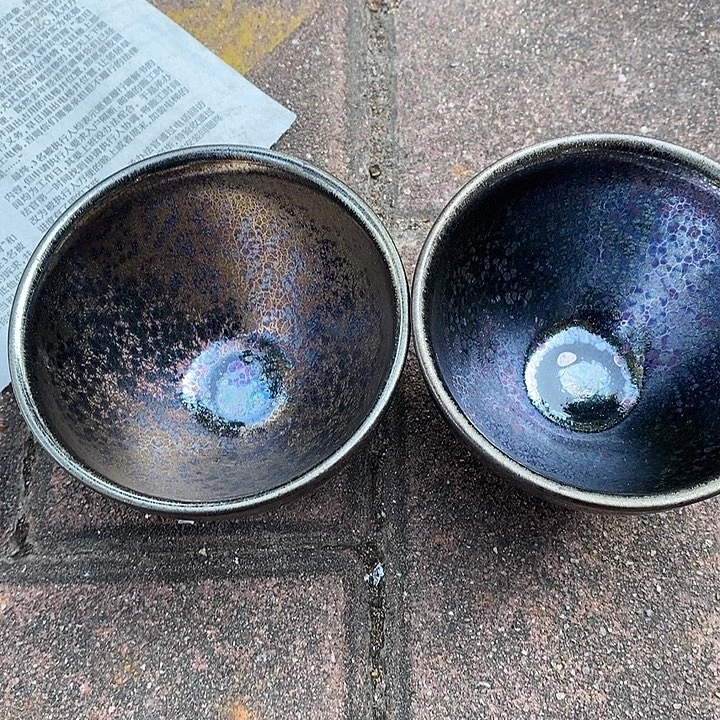 顺***森茶盏建盏束口两个