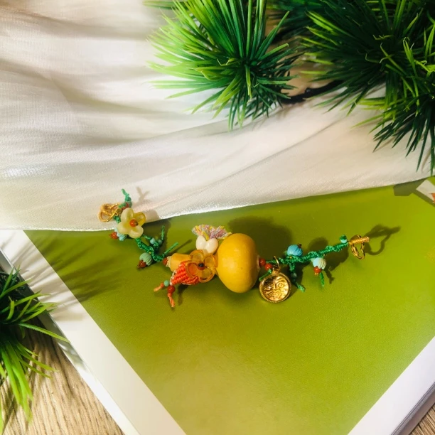 925银木质银制品 【桦雅珠宝】925银多宝挂饰-多样性发一-Y395-自发