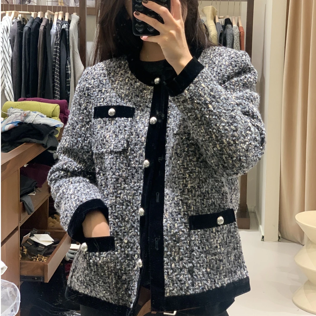 秋冬小香风西装短款外套(NO退NO换）