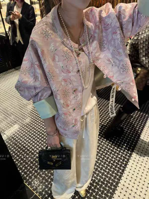 122外套复古高级感2024春秋新款气质新中式上衣女