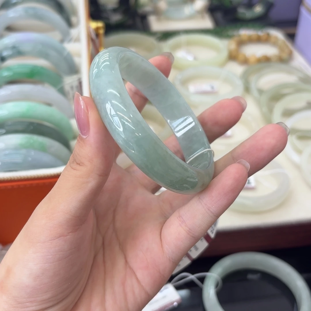翡翠未镶嵌手镯（序号19）点菜看细节