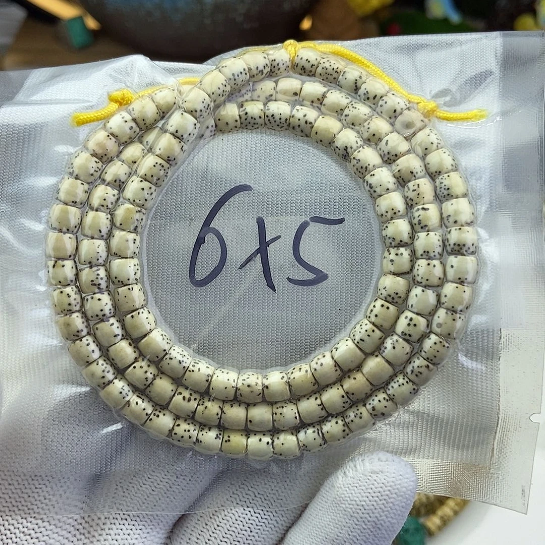 星月菩提吊坠65直切半壁留白，120颗，微氧化