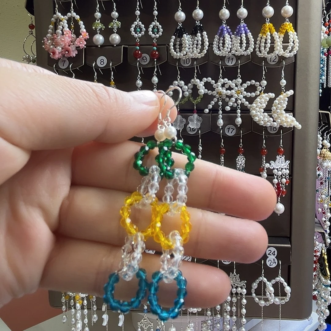 925银博雅手作S925纯银耳饰