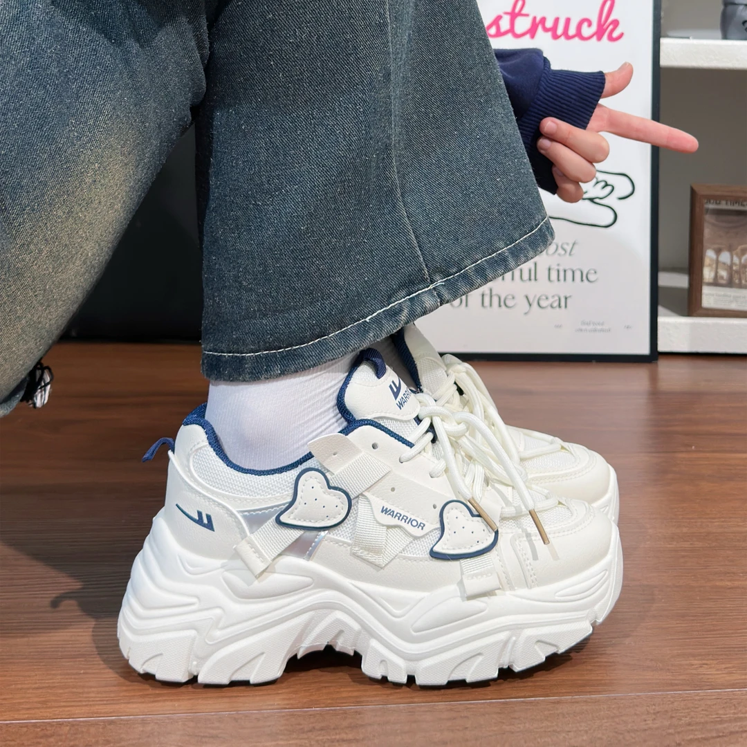 回力原创休闲老爹鞋女2025夏季新款百搭小白鞋透气厚底增高运动鞋