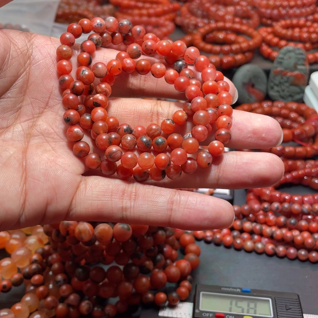 南红玛瑙手链未镶嵌蝈*