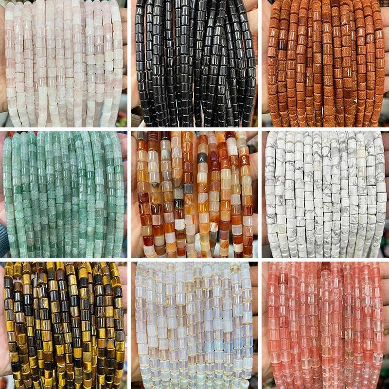 综合6x6mm管珠散珠饰品配件diy串珠圆柱形隔珠半成品批发默认微瑕